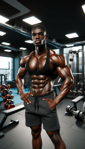 black bodybuilder